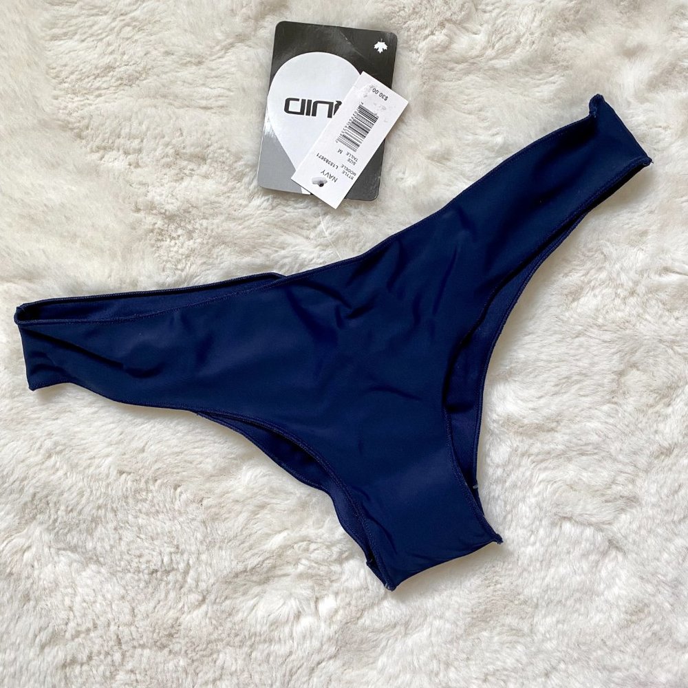 3/$25 NWT Liquid Navy Cheeky Bikini Bottom